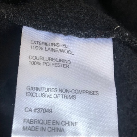 Black Wool Coat - Picture 5 of 5